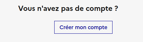 Option pour créer un compte